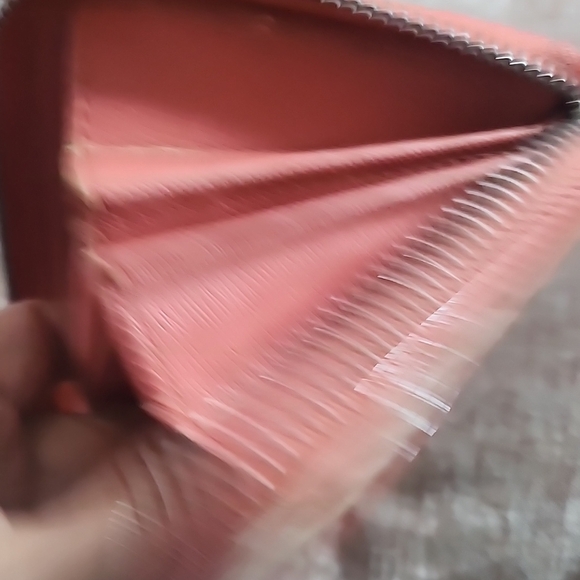 Coach Floral Beige and Pink Women's Wallet - Picture 8 of 11